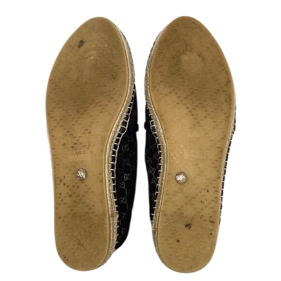 Gucci Slip-On’s Women’s Size 8 GG Monogram Suede Espadrilles in Black - Picture 5 of 5